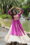 KA 5036 Kora Cotton Navaratri Special Mom Daughter Lehenga Choli Wholesale Shop In Surat